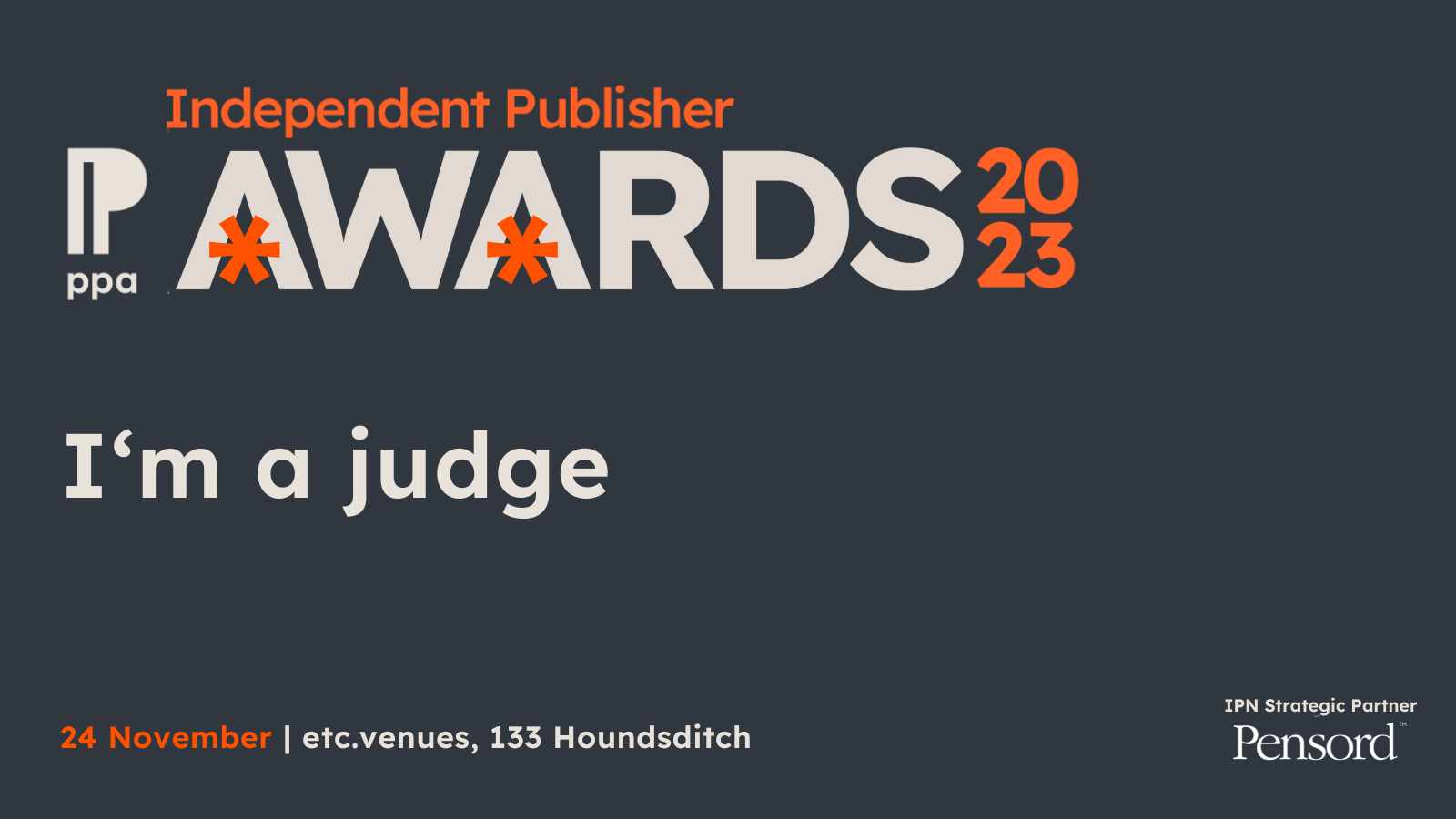 IND Pub Awards Judge