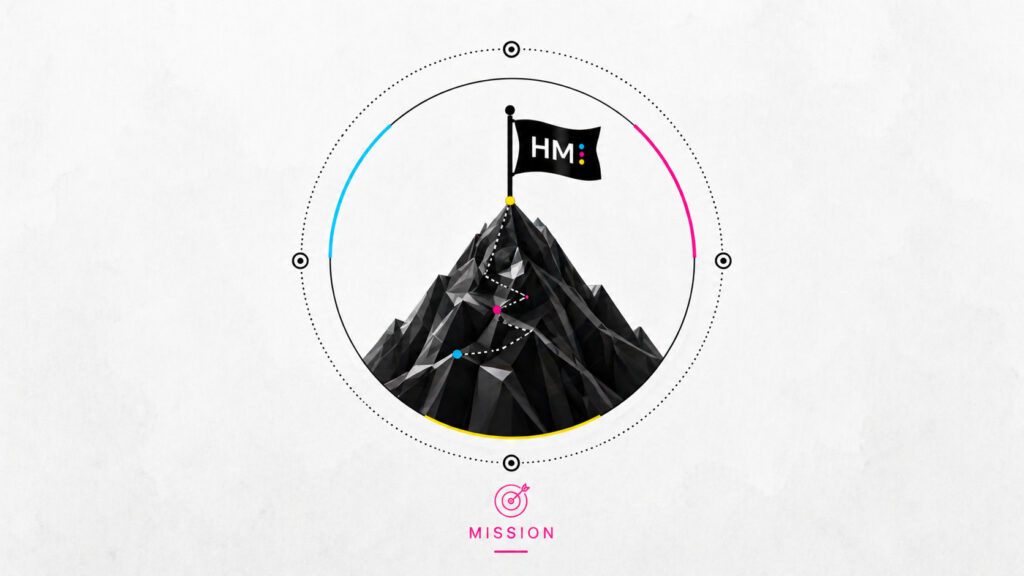 Hand Media International mission graphic symbolizing empowerment and reach